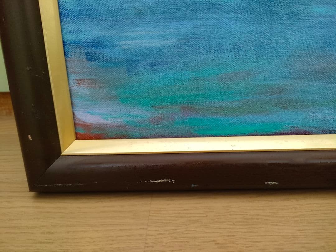 油彩画　油絵原画　Ｆ30号　【アンコールワット】　一点物　芸術作品