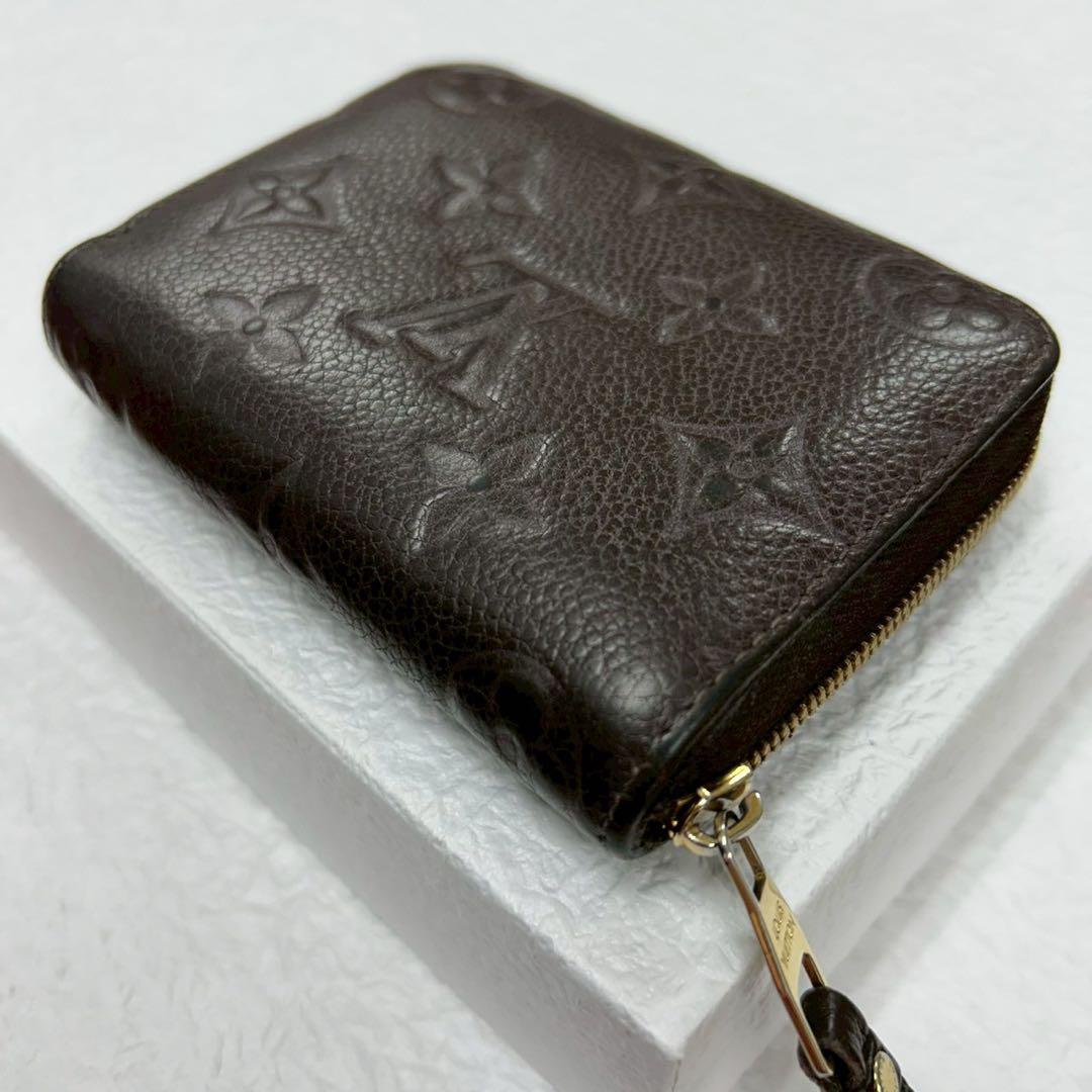 【極美品】ルイヴィトン　ジッピー　パース　アンプラント　ダークブラウン