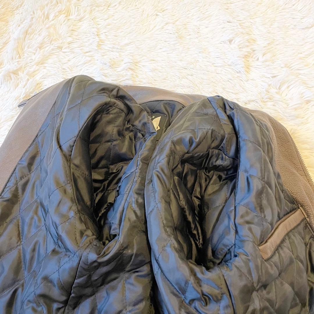 Schott★シングルライダースジャケット Lサイズ ステアハイド ブラウン系