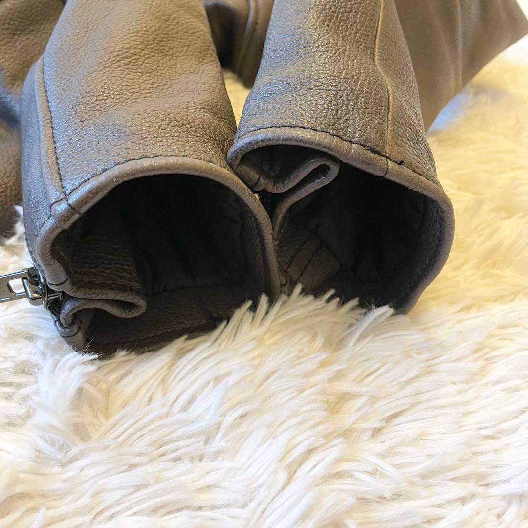 Schott★シングルライダースジャケット Lサイズ ステアハイド ブラウン系