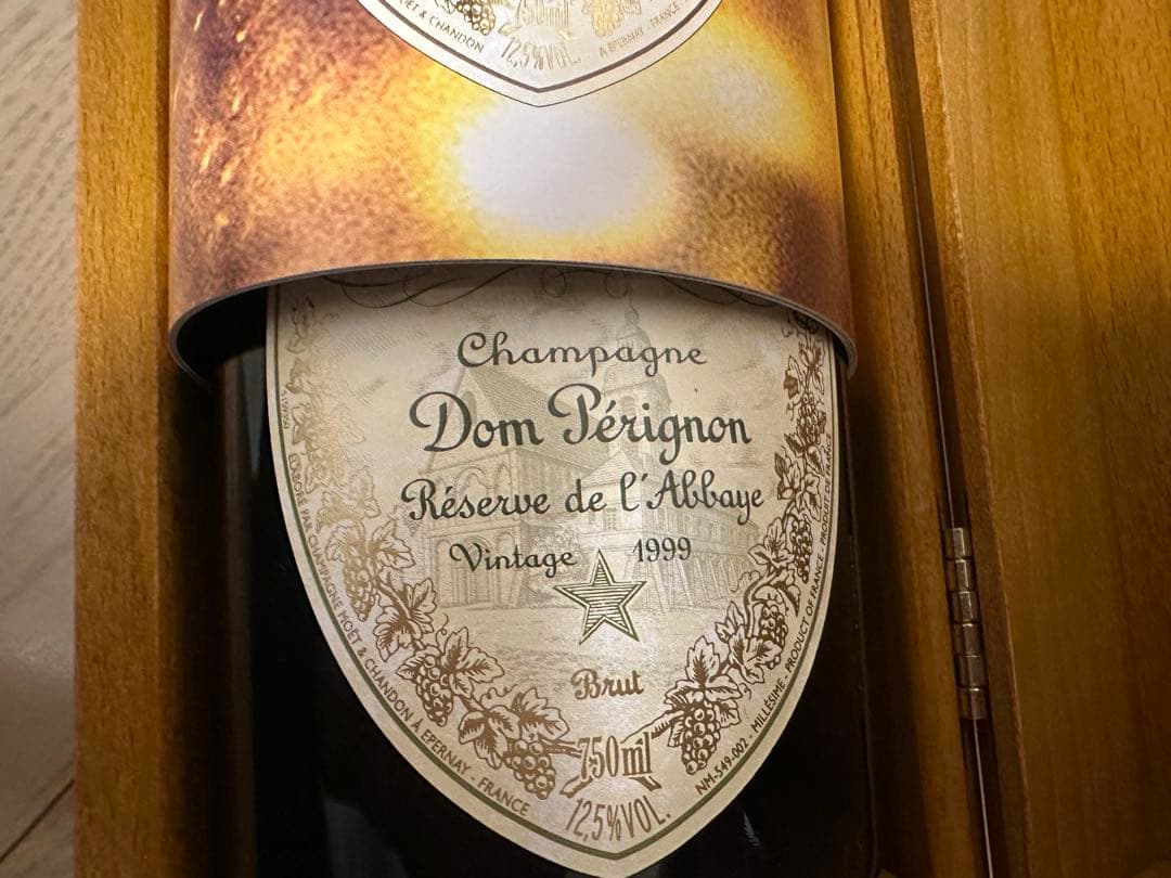希少品 正規品 ドンペリ ラベイ ゴールド 1999 木箱付 シャンパン