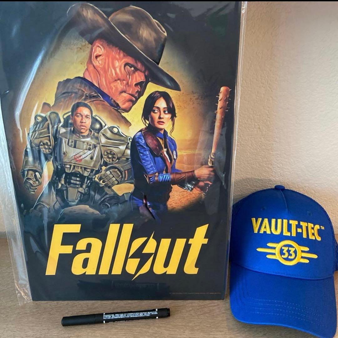 フロリダユニバーサルスタジオハロウィンナイト限定公式Falloutポスターと帽子
