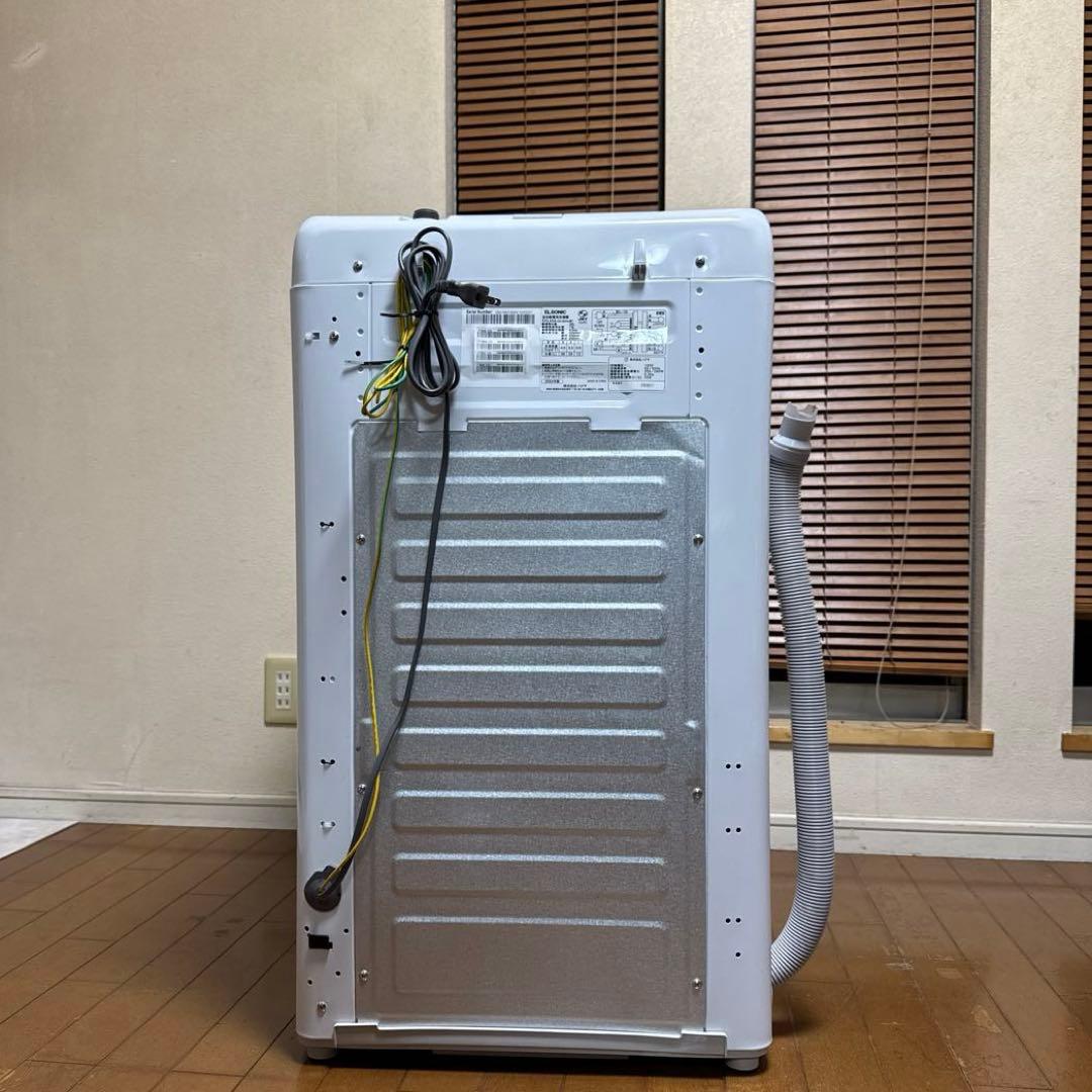 極美品 ELSONIC 2024年製 洗濯機 しわケア脱水 簡易乾燥機能付