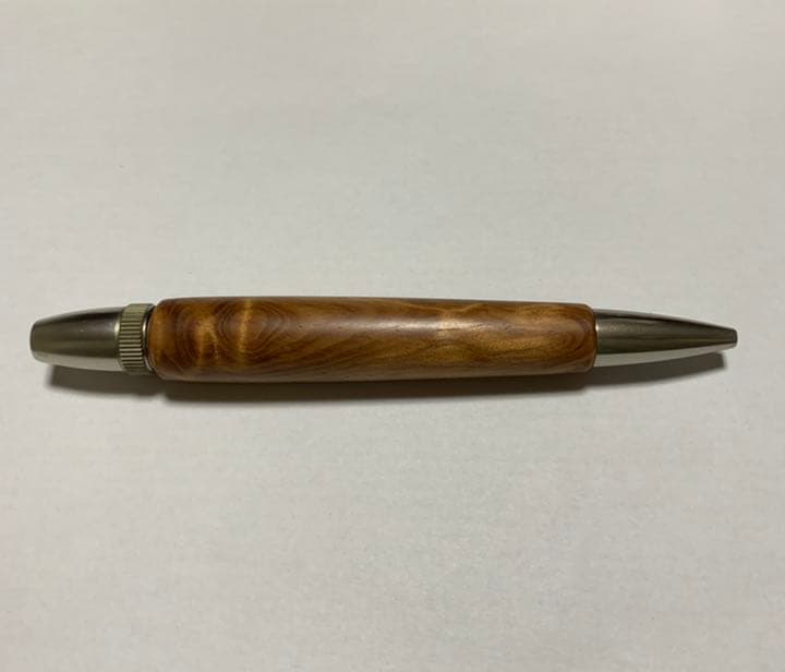 木軸ボールペン　パトリオット なめら松　金蘭杢　国産