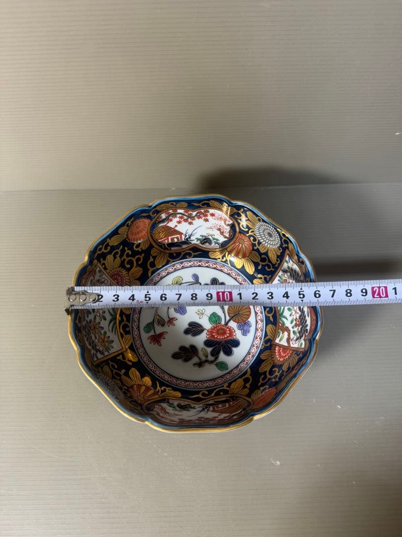 2419 其泉作 琳派古伊万里 金襴手 鉢　金彩