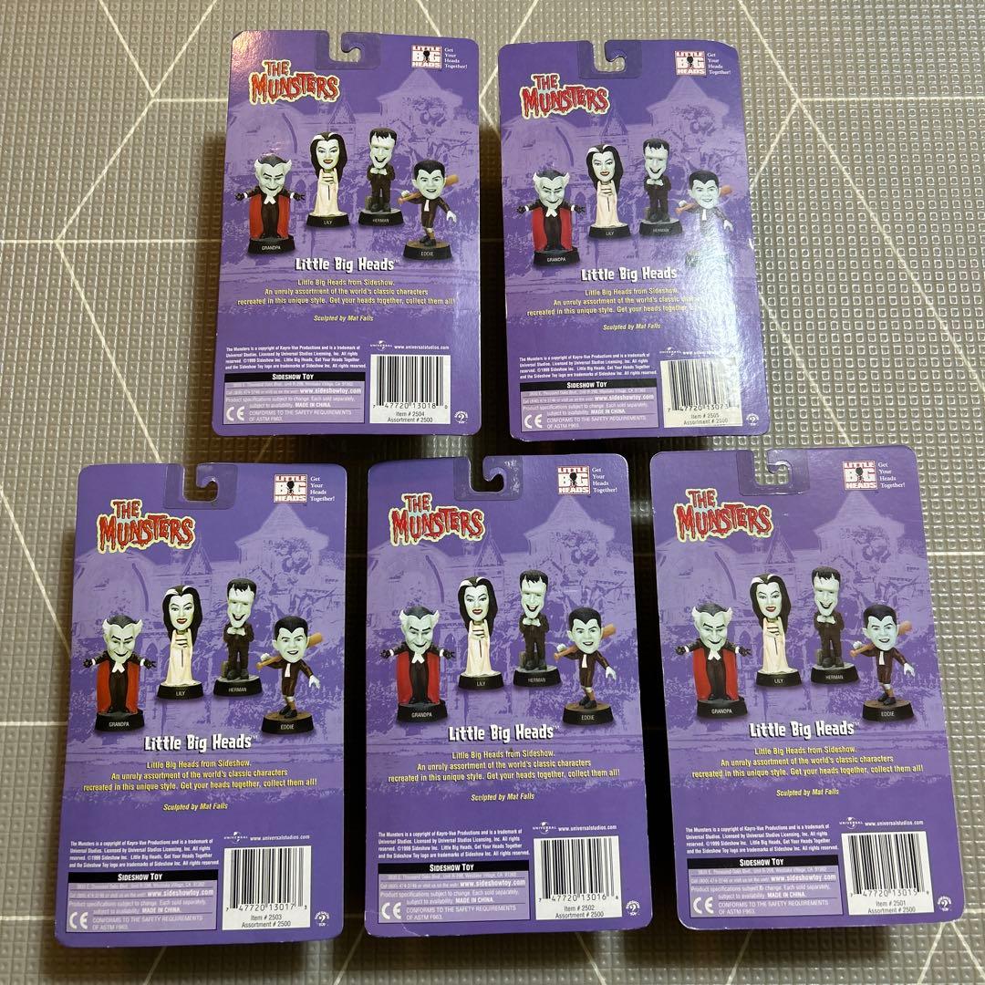The Munsters Little Big Heads フィギュア5体セット