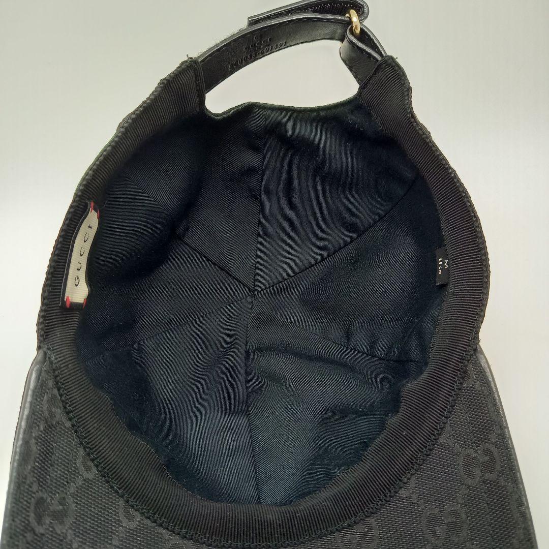 BN グッチ オリジナルGGキャンバス ベースボール キャップ M 58㎝