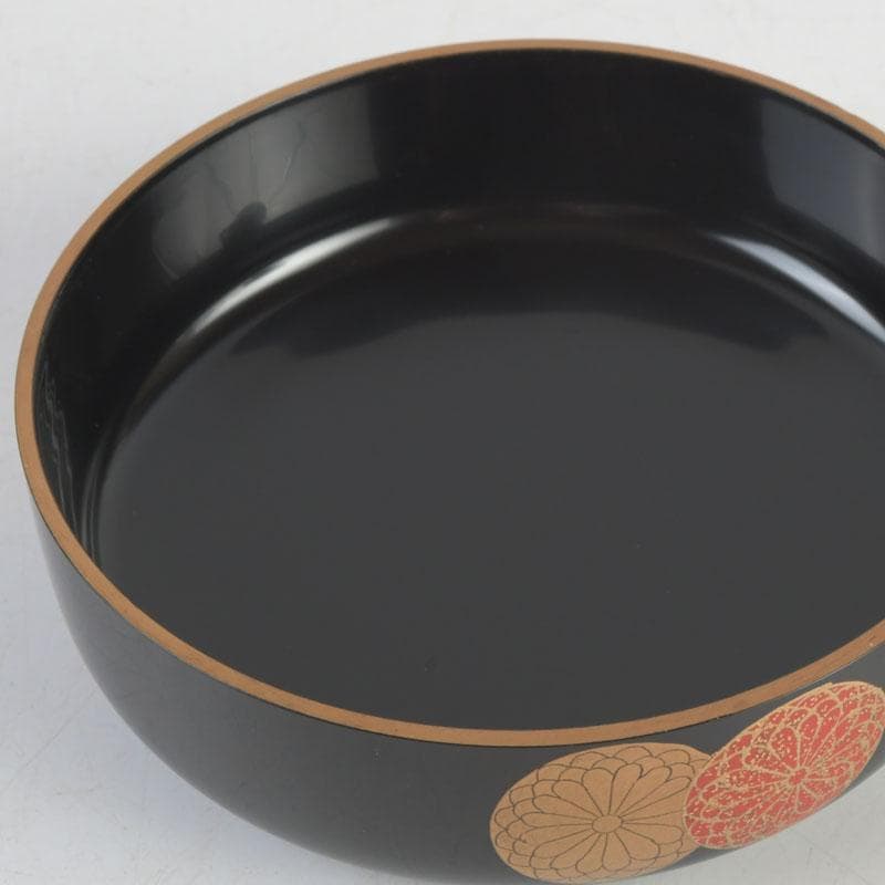 茶道具　漆芸家　難波仁斎作　高台寺蒔絵　平棗　共箱　V　9594