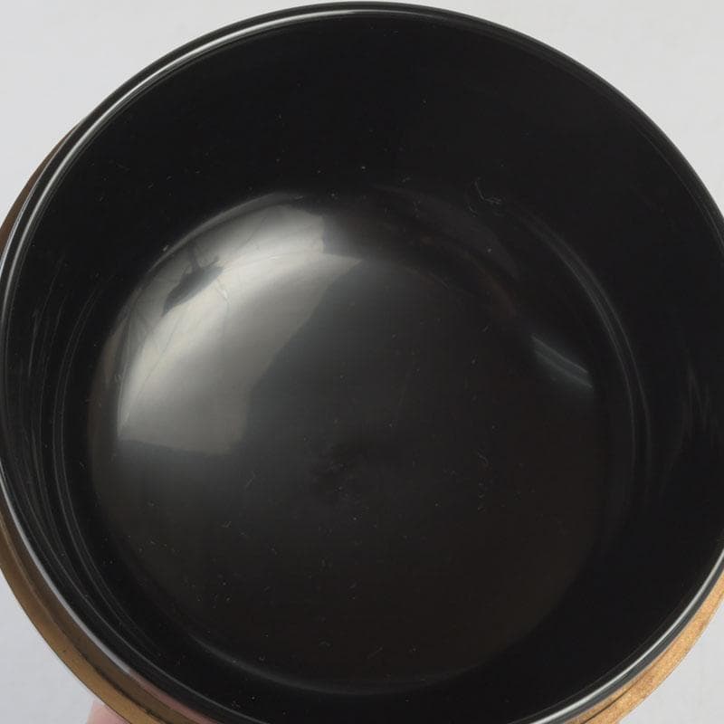 茶道具　漆芸家　難波仁斎作　高台寺蒔絵　平棗　共箱　V　9594