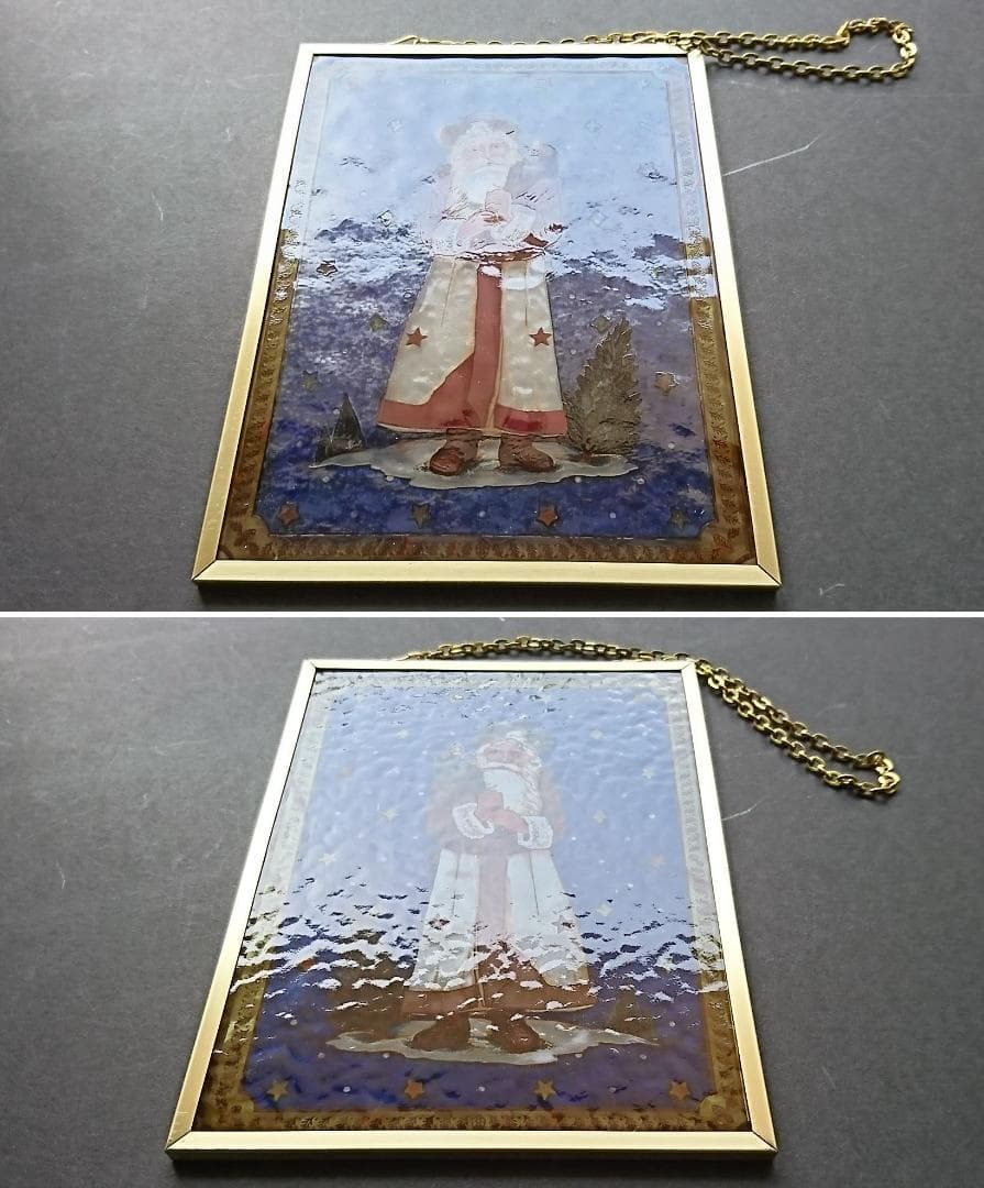 新品クリスマス ステンドグラス Kris Kringle グラスマスターズ社