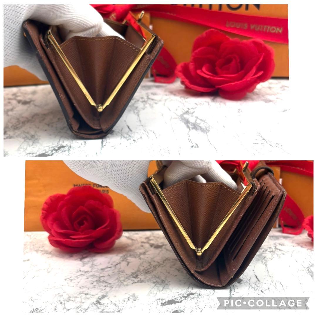 【新型モデル】 ルイヴィトン モノグラム ヴィエノワ がま口 折り財布
