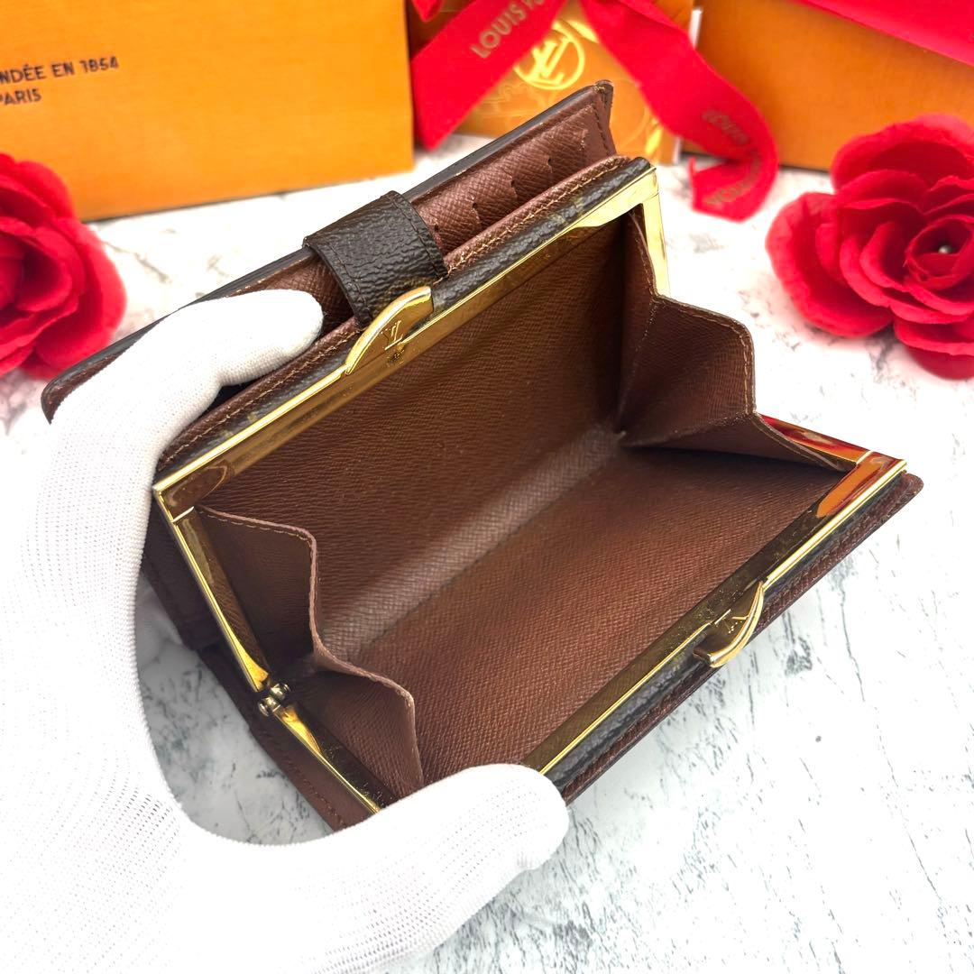 【新型モデル】 ルイヴィトン モノグラム ヴィエノワ がま口 折り財布