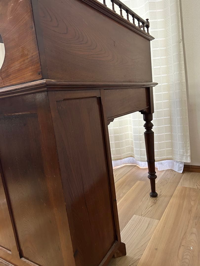 【限定値下中】アンティーク 飾り棚付き 文机 レトロ 古道具 値下12000円可