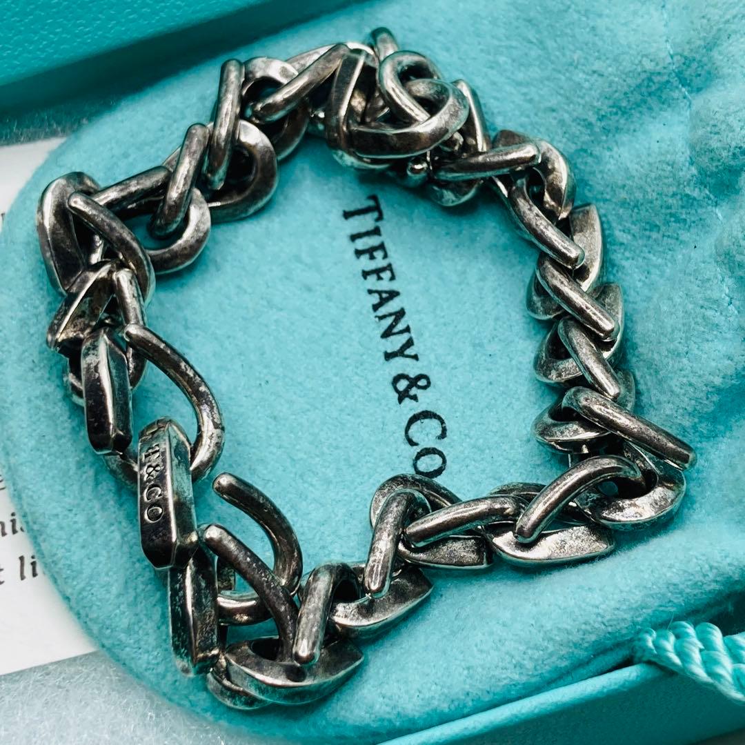 極美品✨ ティファニー ブレスレット フォージ ミディアム AG925 いぶし