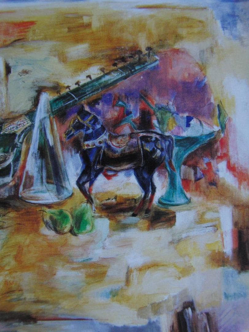 志村節子、【漂泊】、希少な額装用画集より、新品額装付