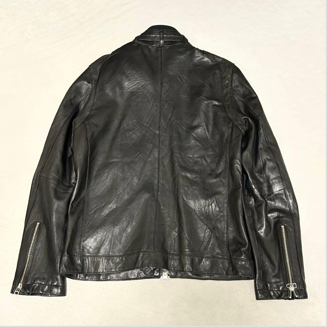 collectiue メンズビギ ライダースジャケット シングル【03】羊革