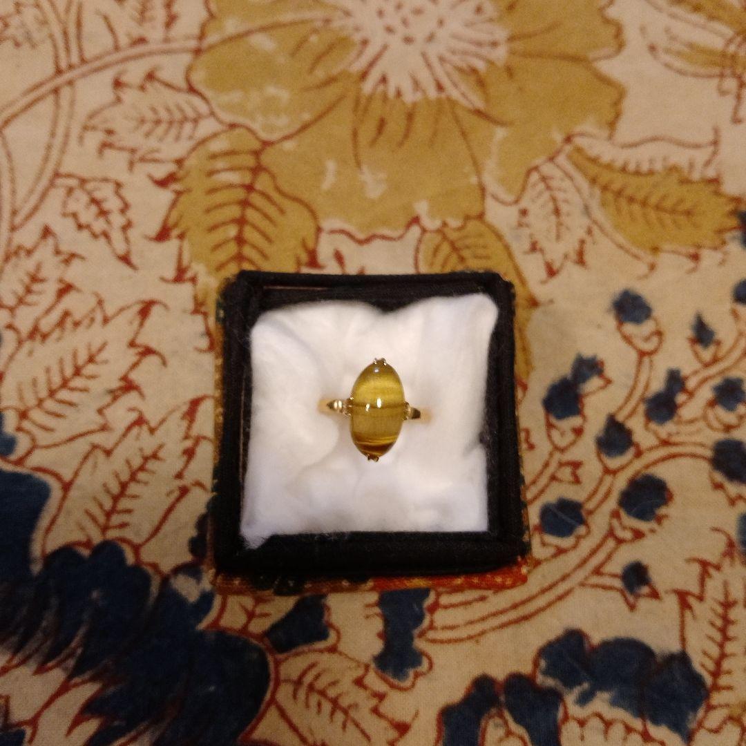 キャッツアイゴールドリング