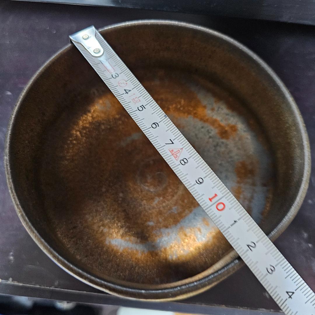 幕末から明治の布志名焼 金流し茶碗 珍品です