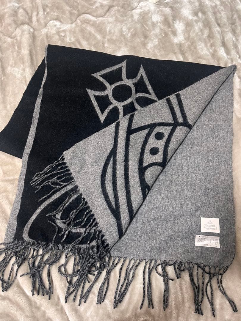 Vivienne Westwood マフラー　ブラック　グレー
