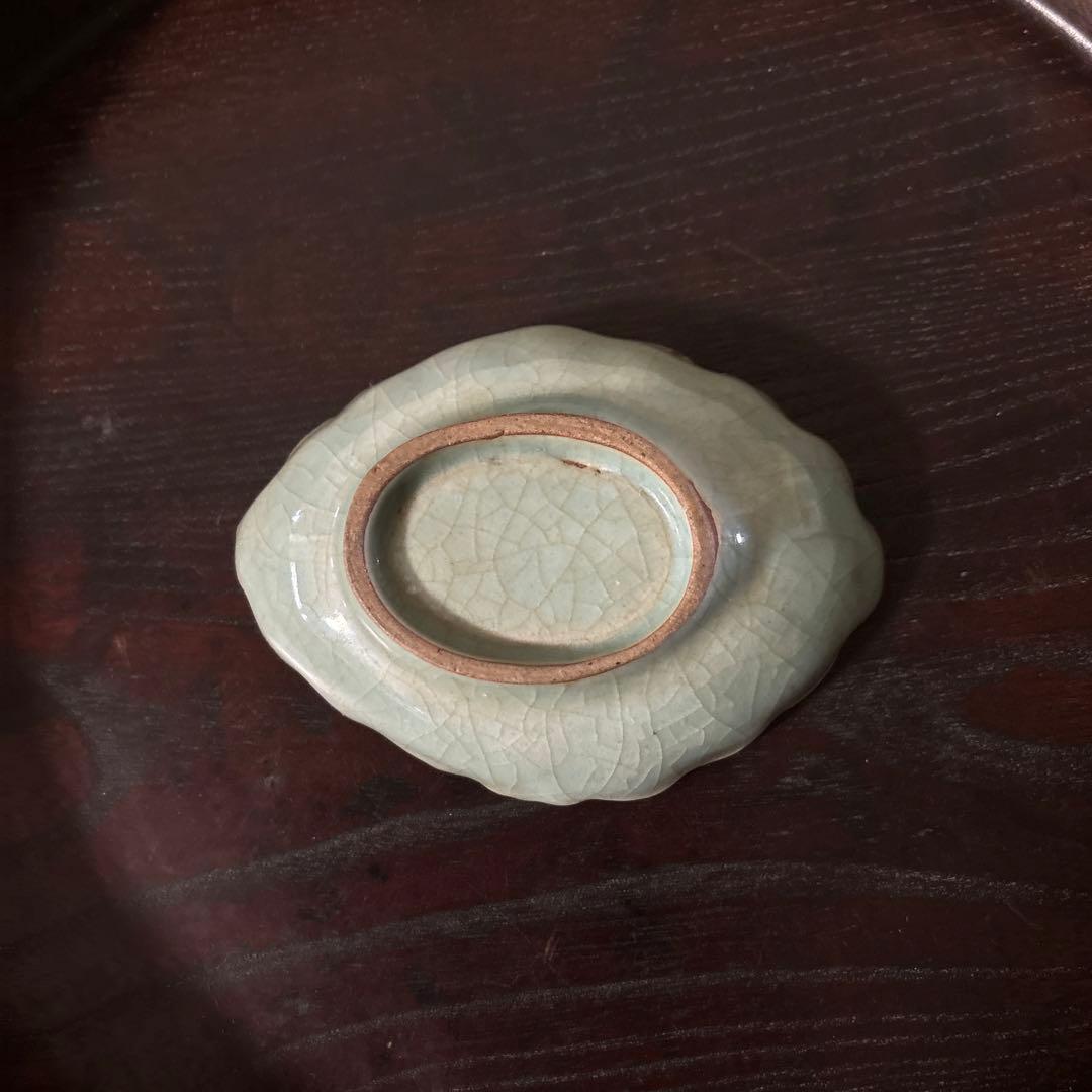 古伊万里青磁小皿5枚　三田　波佐見　瀬戸　アンティーク　茶器　検:白洲正子　李朝