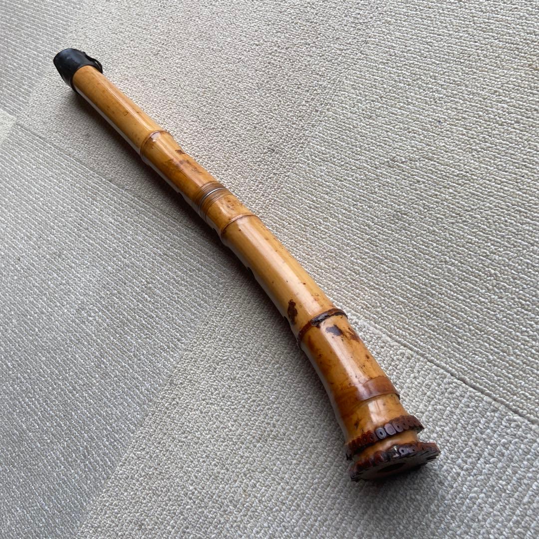 211値下げ　尺八　一尺八寸管　眞山銘ニ印