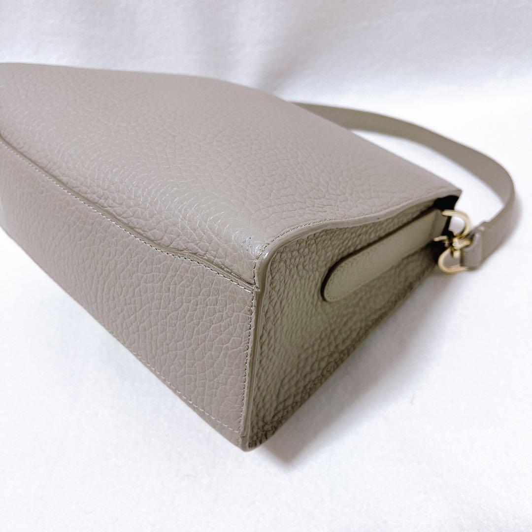 ぽんフルラ FLO フロー 2way ショルダー ハンドバッグ グレー