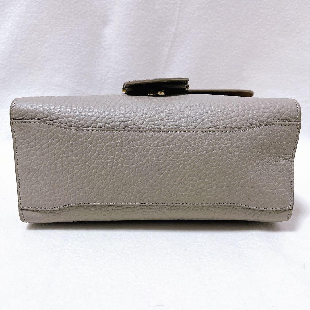 ぽんフルラ FLO フロー 2way ショルダー ハンドバッグ グレー