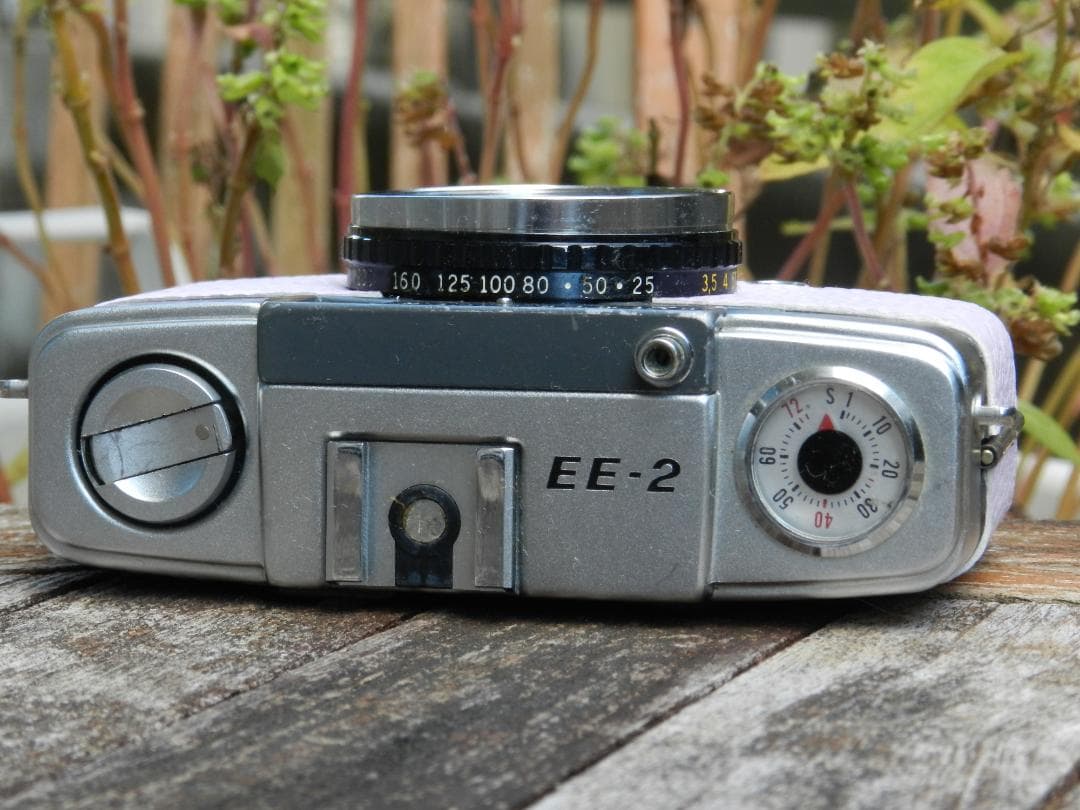 極美品　OLYMPUS PEN EE-2 紫 オリジナル　ハーフフレイムカメラ