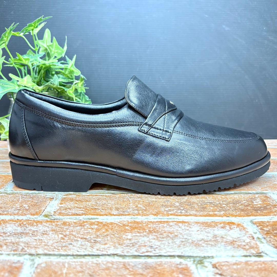 未使用✨pedala ペダラ レザースリッポン 24 ローファー ブラック 本革