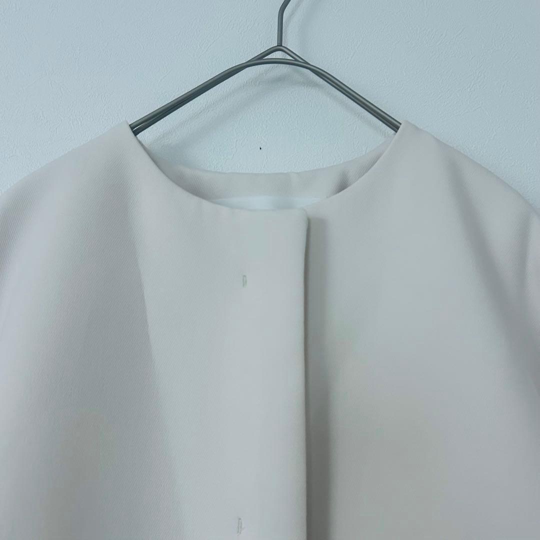 未使用級✨LOUNIE ルーニィ　ノーカラーコート　　38 ウォッシャブル