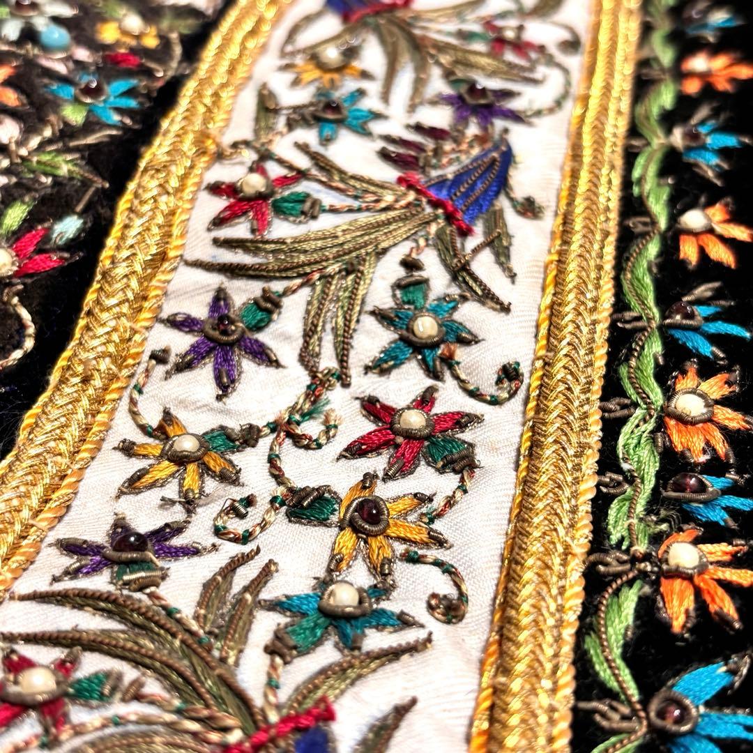 豪華 レア物 宝石絨毯 タペストリー 金糸刺繍絨毯 ジュエリーカーペット