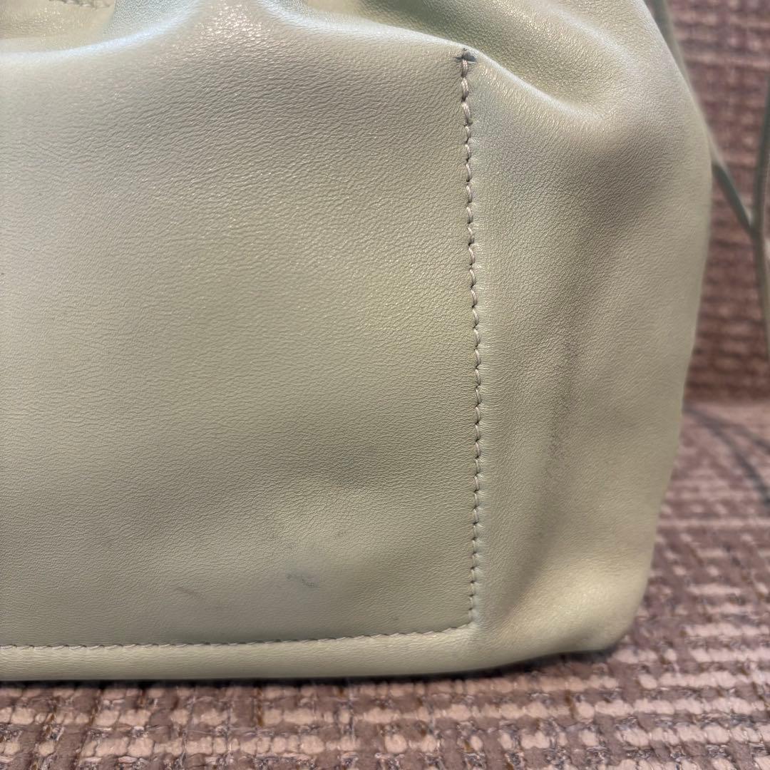 最終値下げJIL SANDER ミントグリーン 巾着ショルダーバッグ