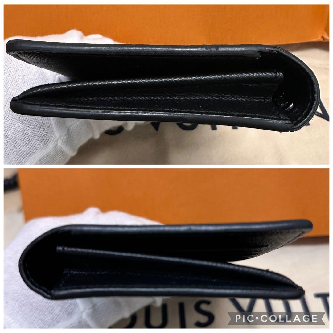 【使用わずか】ルイヴィトン長財布 モノグラム エクリプス ポルトフォイユ・ブラザ