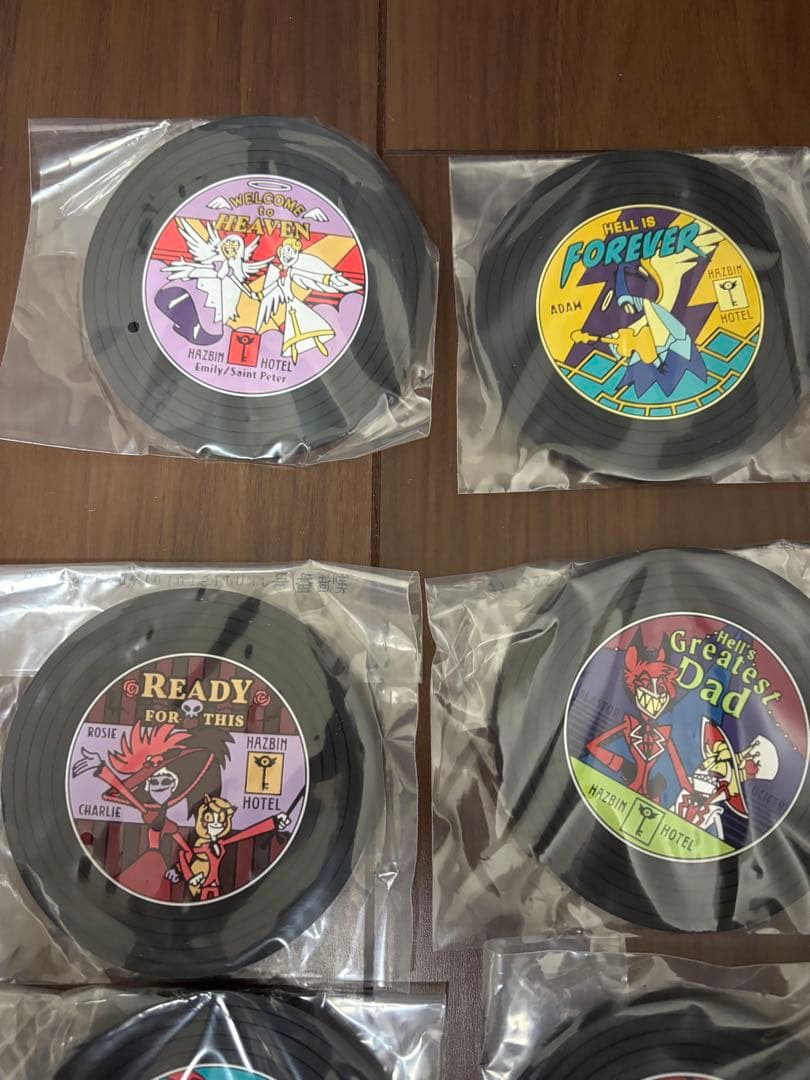 全9種コンプリート【一番くじG賞/レコード風ラバーコースター】ハズビン•ホテル