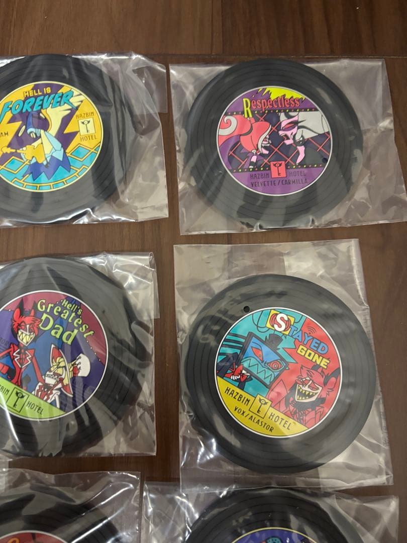 全9種コンプリート【一番くじG賞/レコード風ラバーコースター】ハズビン•ホテル