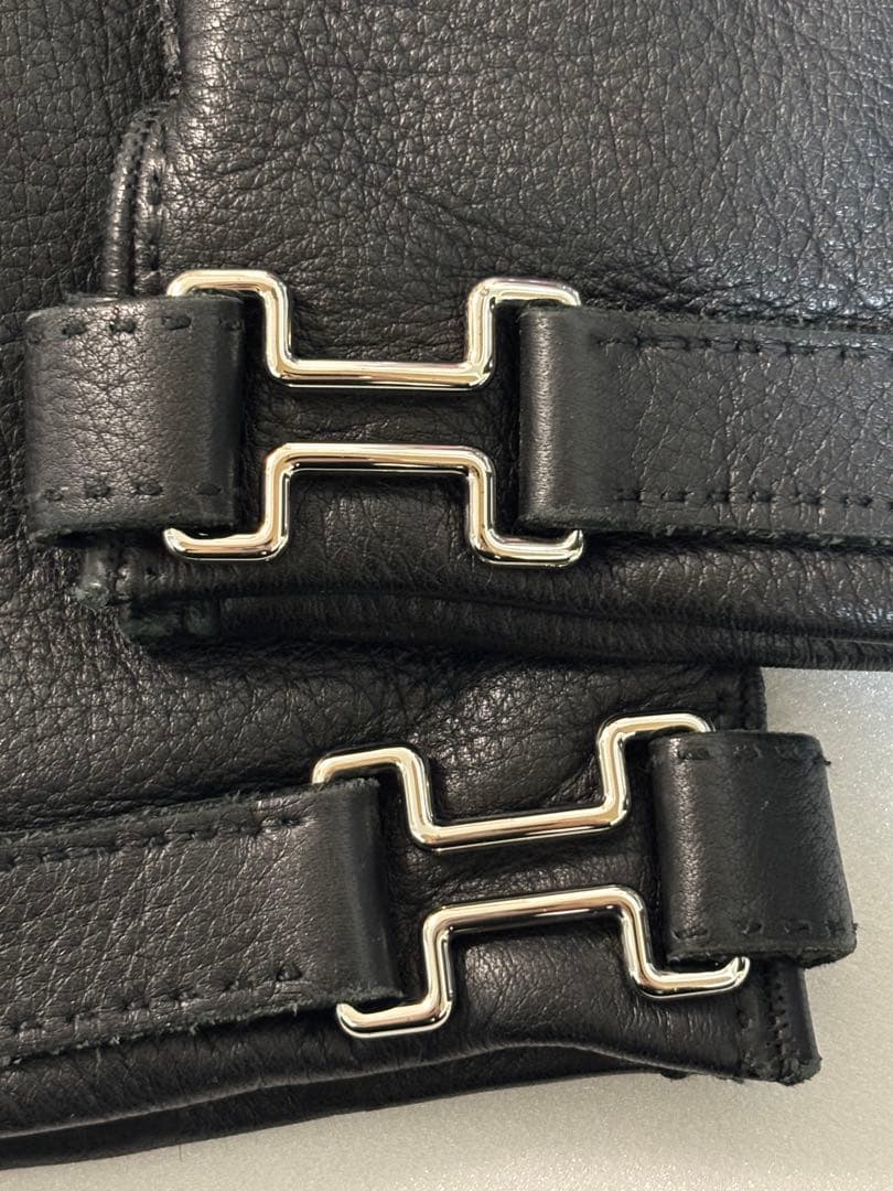 エルメス　メンズ　レザーグローブ