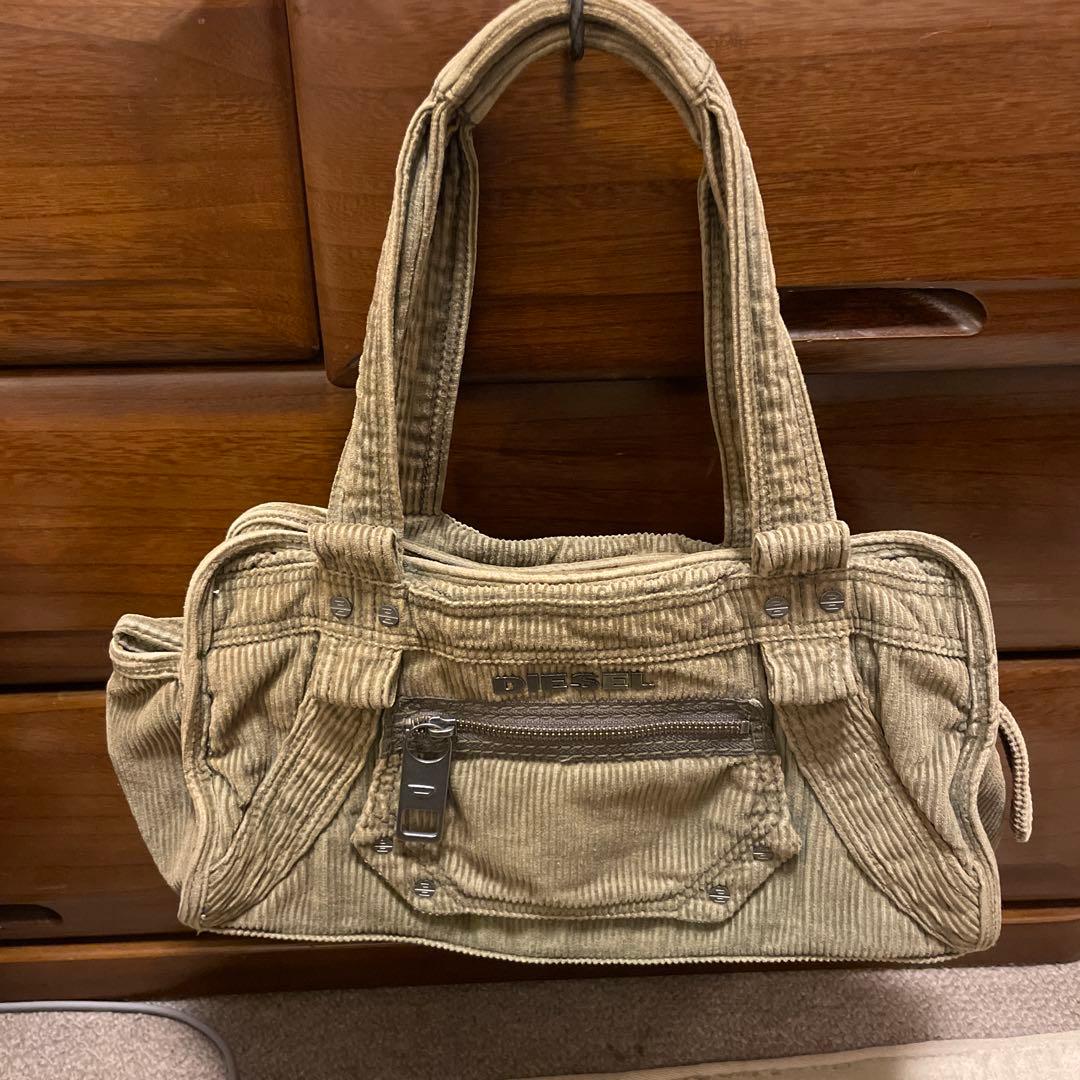 DIESEL コーデュロイ ハンドバッグ