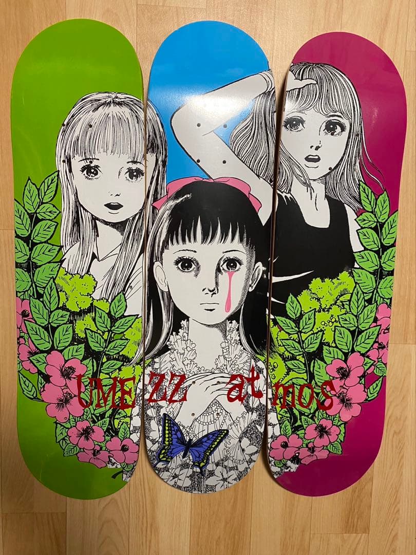 楳図かずお　atmos スケートボード　スケボー デッキ　シュリンク