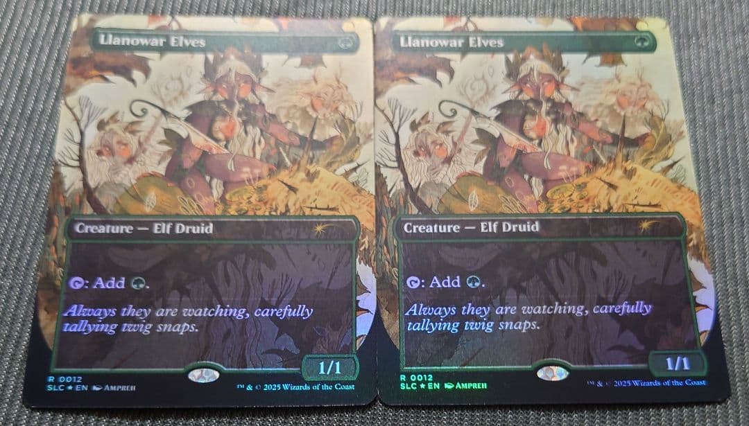 mtg ２枚セット フルアート FOIL ラノワールのエルフ slc sld