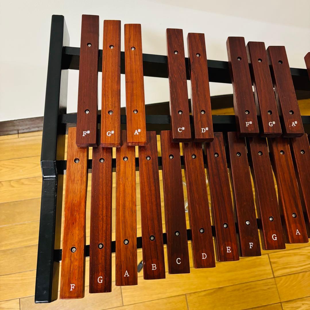 美品Enhong 25音 卓上木琴 マレット、スタンドケース付き　送料込み