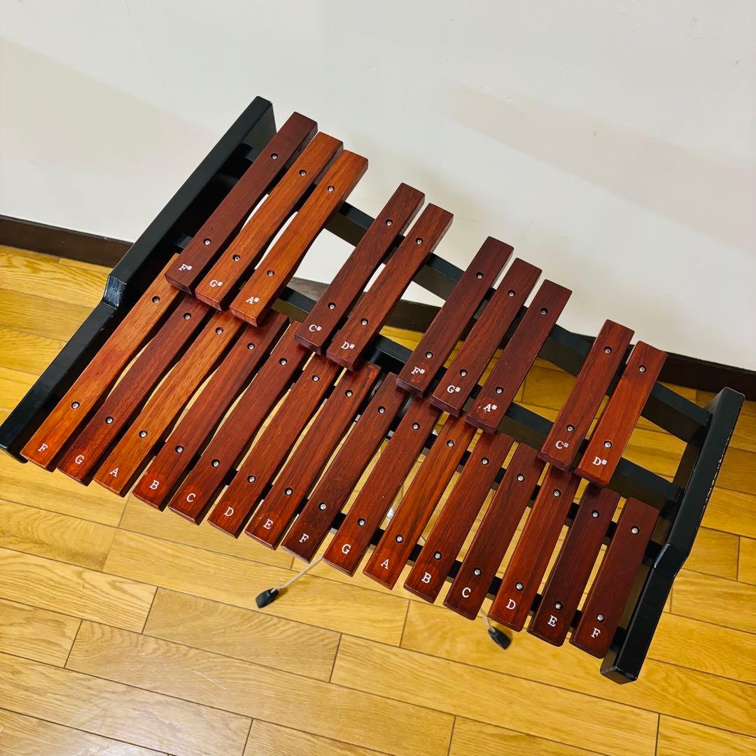 美品Enhong 25音 卓上木琴 マレット、スタンドケース付き　送料込み
