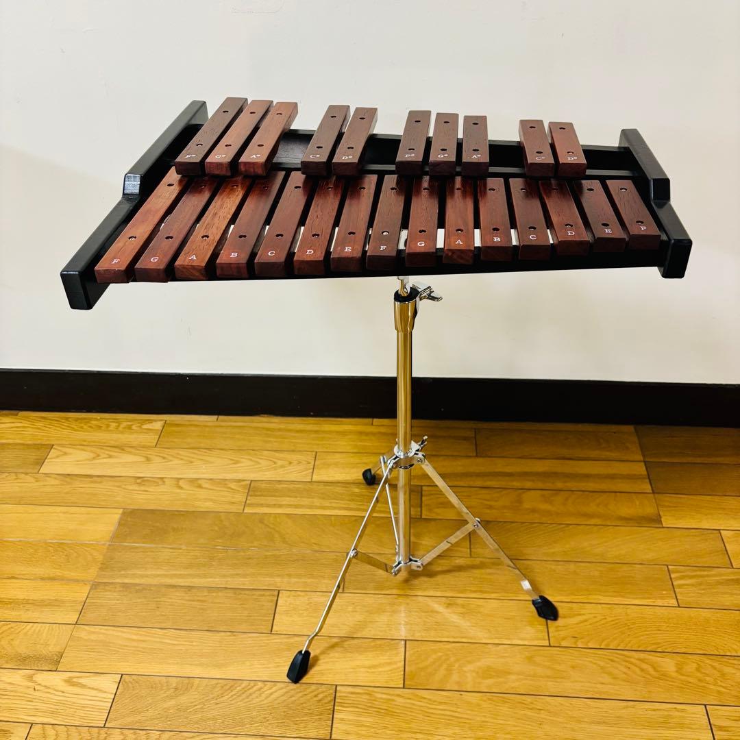 美品Enhong 25音 卓上木琴 マレット、スタンドケース付き　送料込み