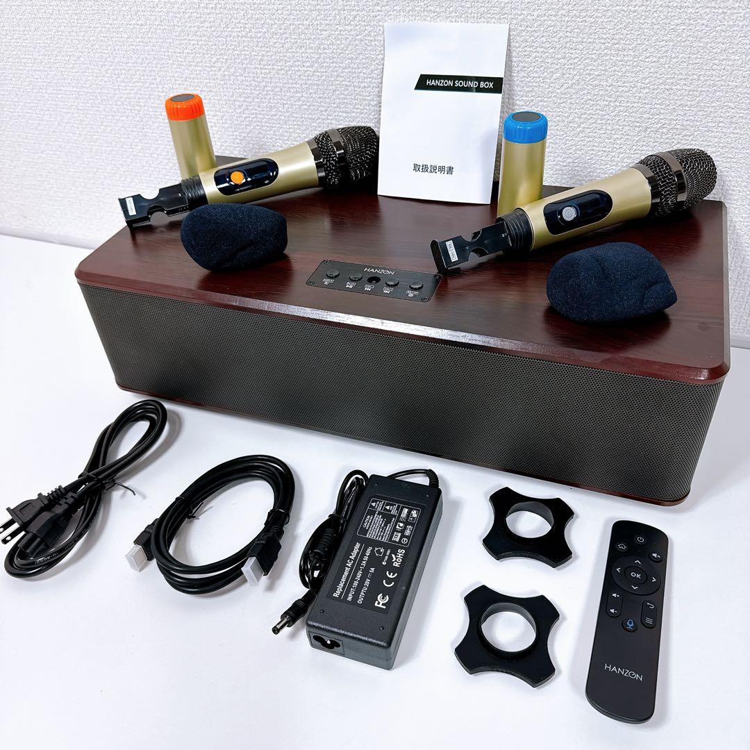 HANZON TX-80HD 木目調 カラオケスピーカー