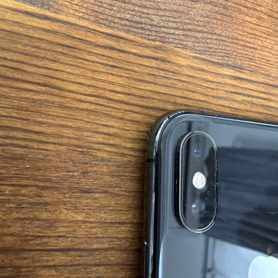 iPhone XS スペースグレ 64GB SIMフリー　純正充電器 イアフォン