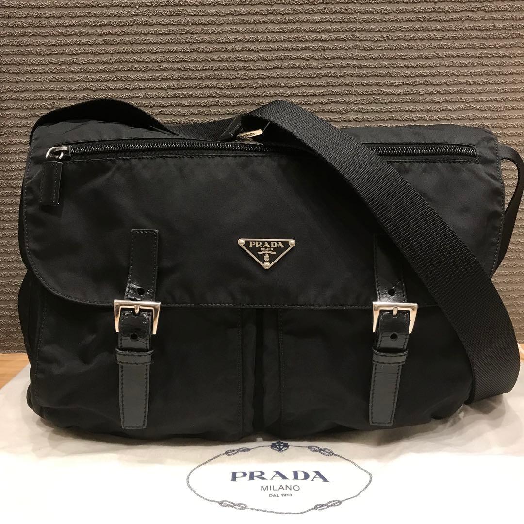 PRADA プラダ メッセンジャーバッグ ナイロン ブラック