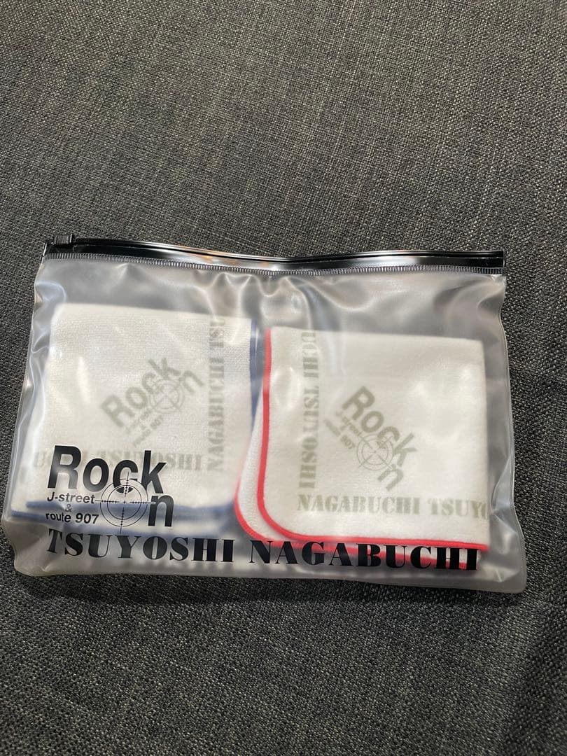 激レア！Rock on.限定長渕剛 ポーチ入りタオルハンカチセット