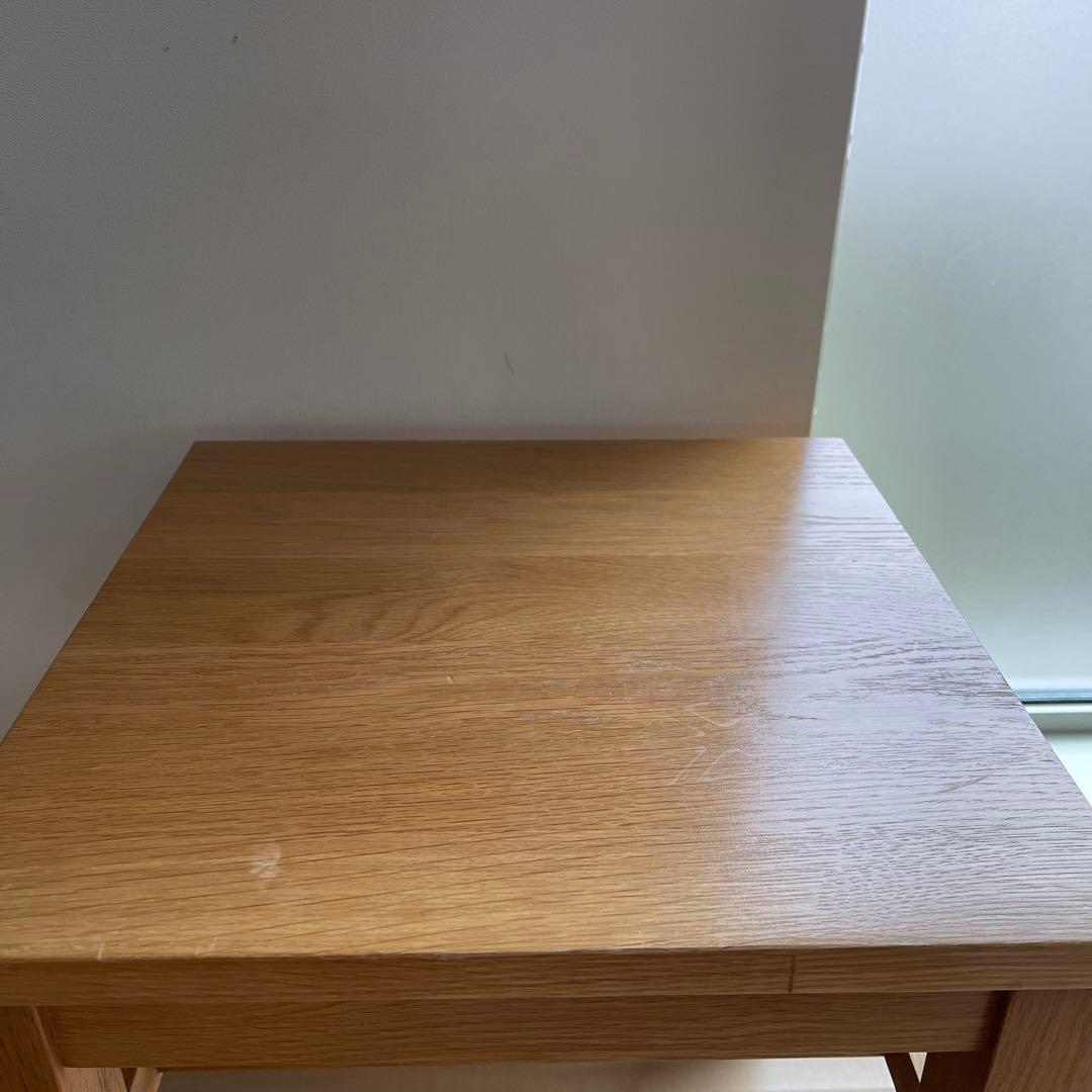 無印良品 オーク無垢材 サイドテーブル ベンチ スツール 椅子 チェア ②