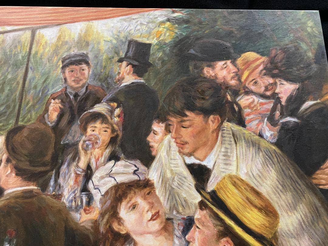 ピエール＝オーギュスト・ルノワール『舟遊びをする人々』手書き　模写　複製画①