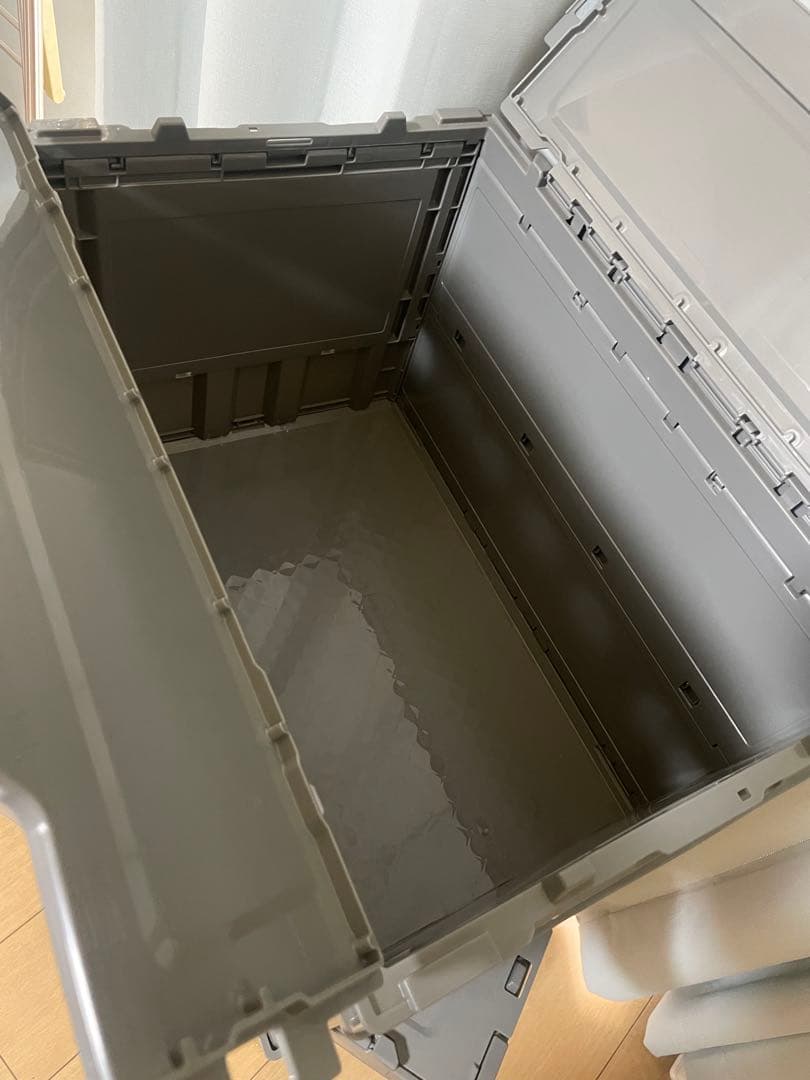 グレー プラスチック 収納ボックス５個セット