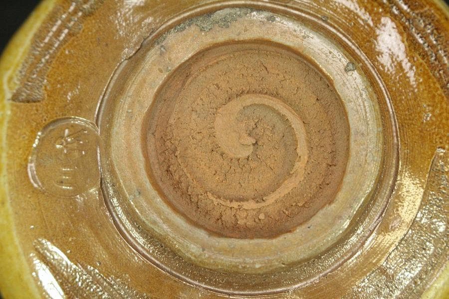 茶道具 伊奈長三造 筒茶碗 共箱 時代 美品(A514)